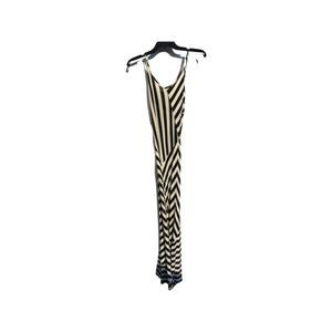 Black & White Sleeveless Maxi Dress Size Small Monteau